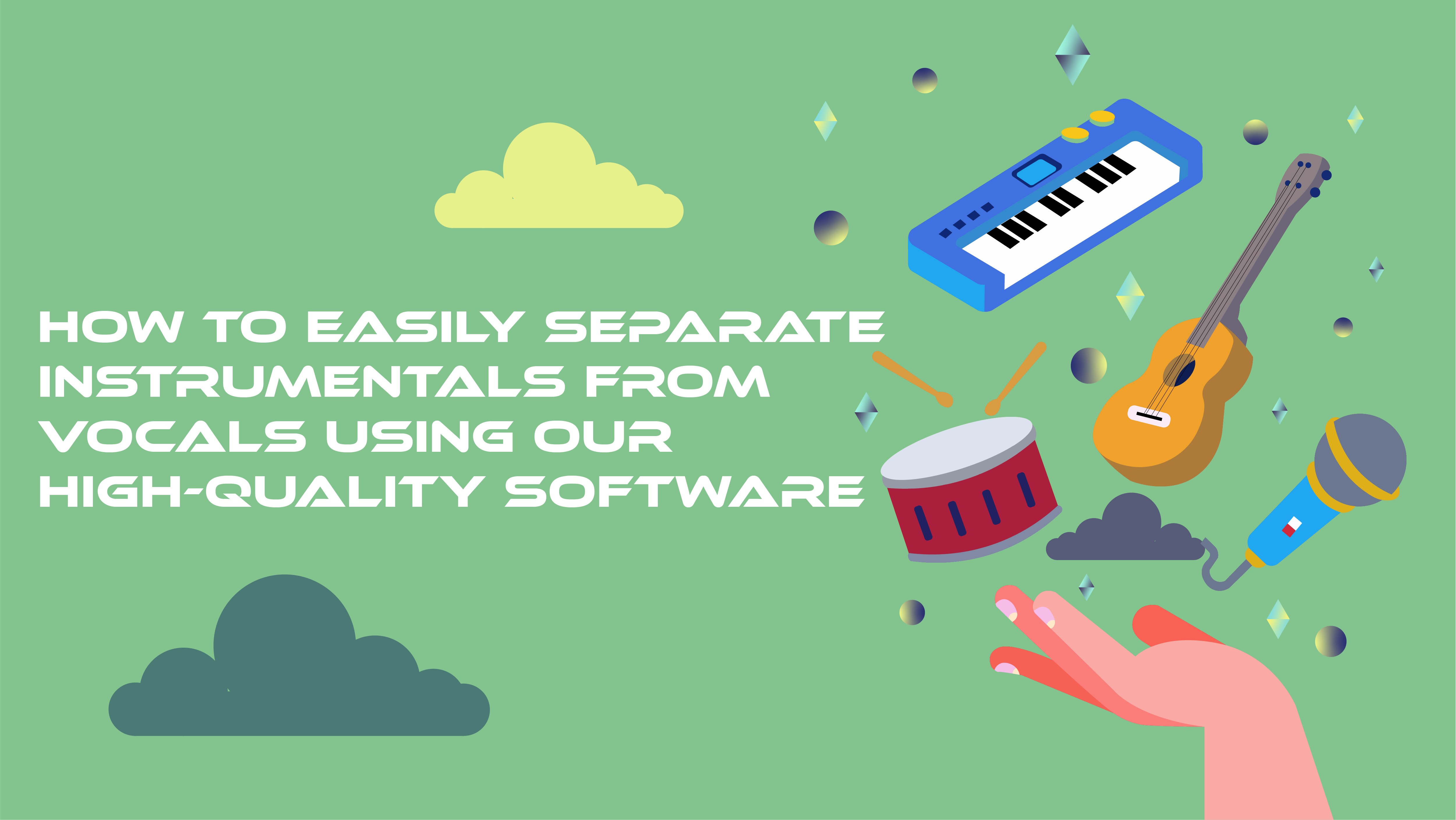 Como separar facilmente instrumentos de vocais usando nosso software de alta qualidade