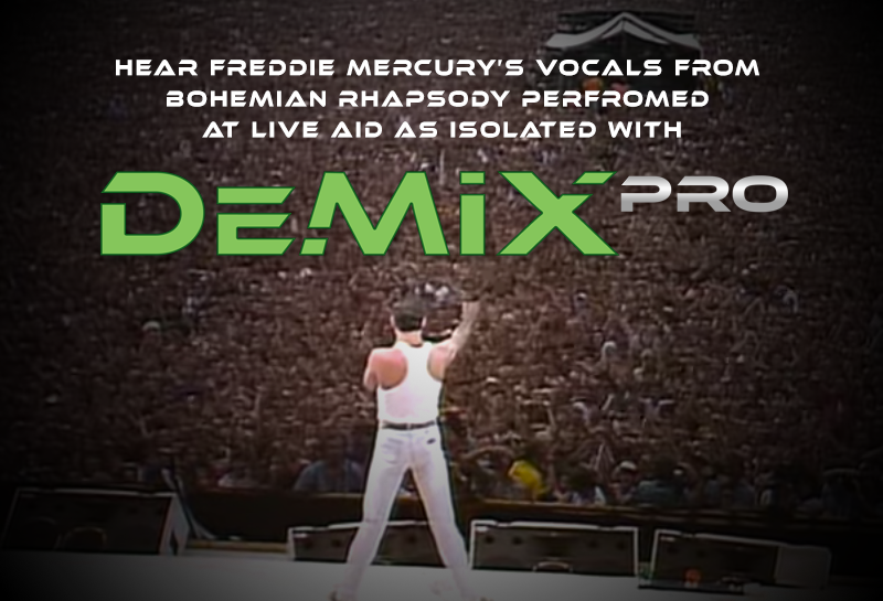 从标志性的现场救援表演中聆听 Freddie Mercury 的孤立人声