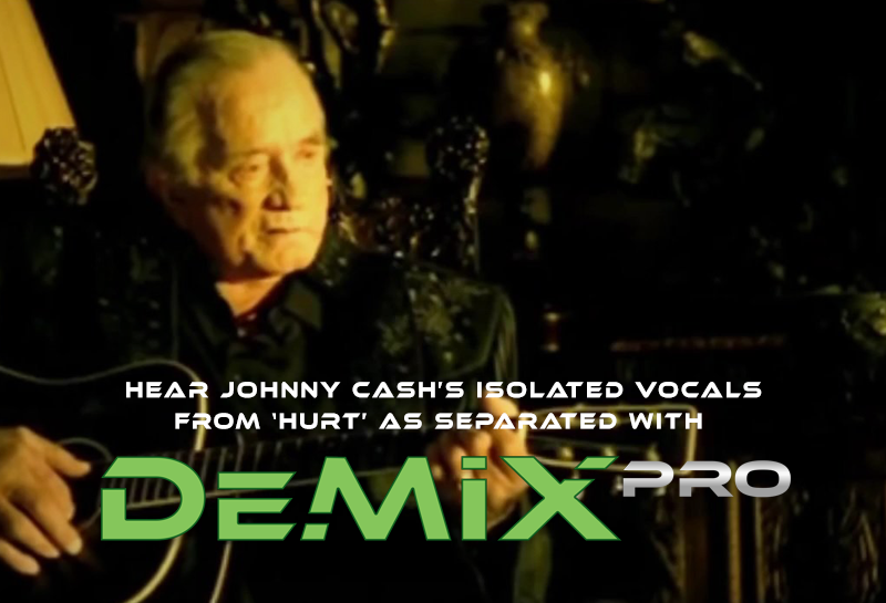 Ascolta la voce isolata di Johnny Cash dalla sua versione del brano HURT dei Nine Inch Nails