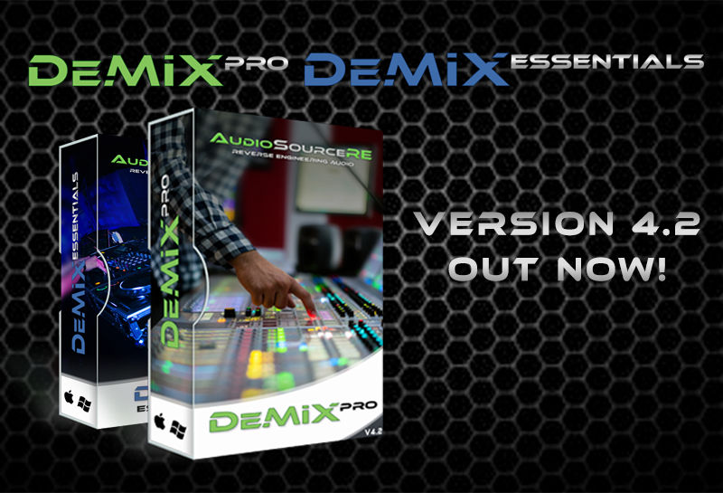 的新更新 DeMIX Pro 和 Essentials
