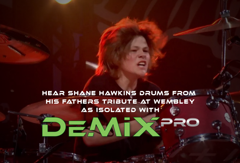 Hören Sie Shane Hawkins isolierte Drums von My Hero im Wembley-Stadion