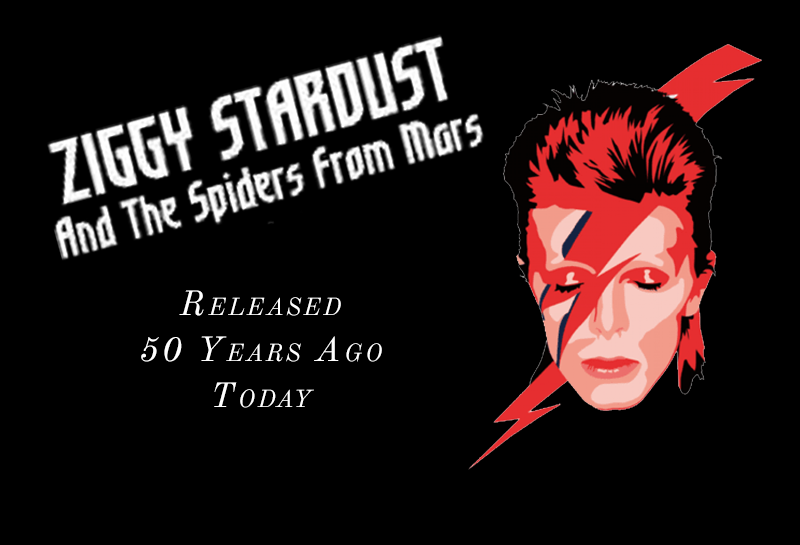Ziggy Stardust的兴衰和来自火星的蜘蛛于50年前的今天发布